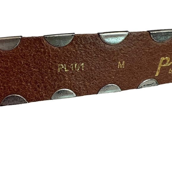 PLENTY by Tracy Reese Leather Belt Cream Black  Sz M - Picture 4 of 10